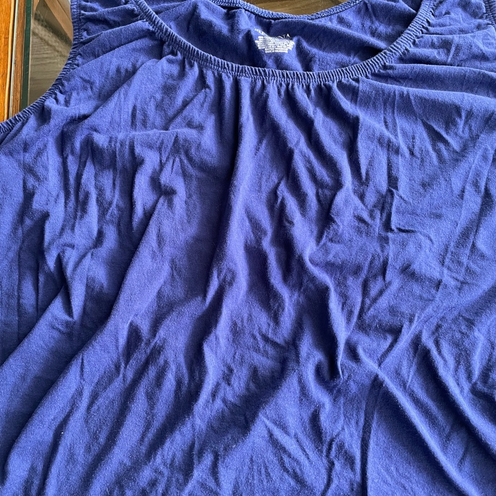 Merona Blue Cotton Blend Top